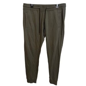 Bread & Boxers Joggers Mens Large Olive Green Cotton‎ Sweatpants Lounge Outdoor